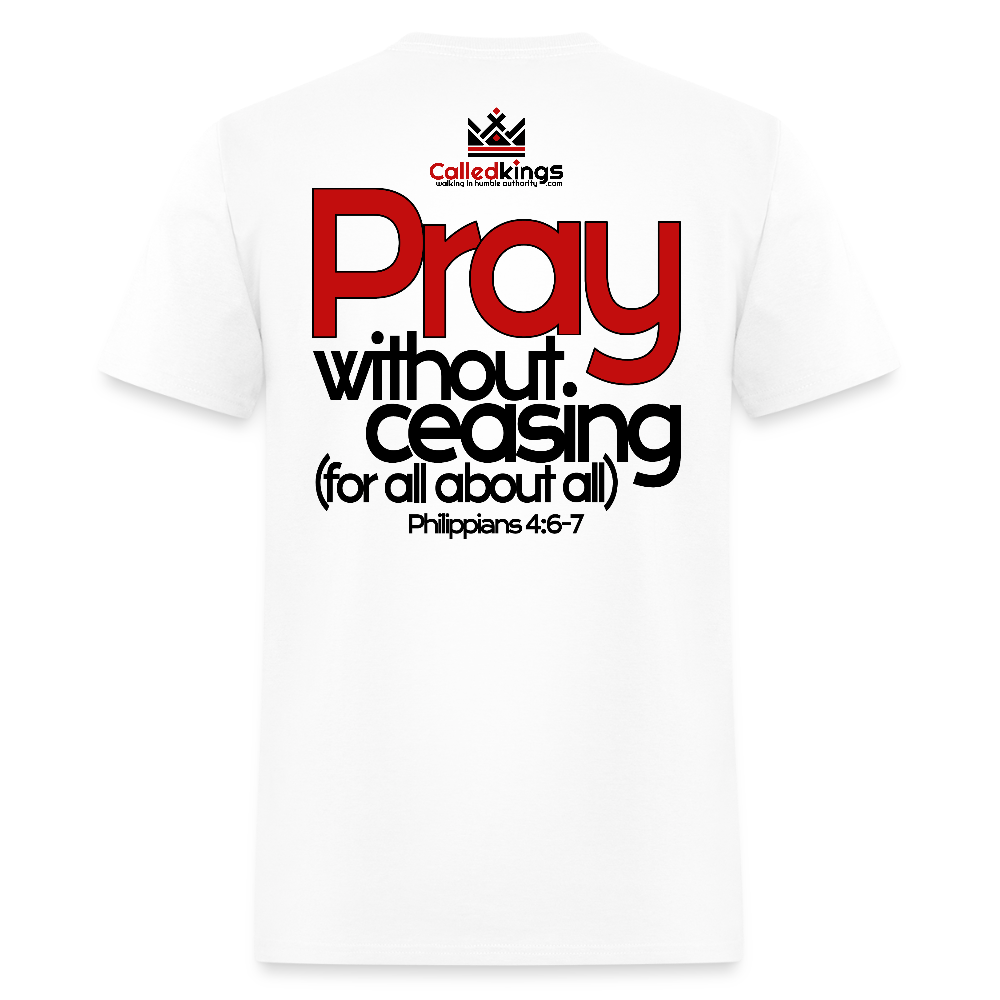 WTBSF? Pray Without Ceasing - white