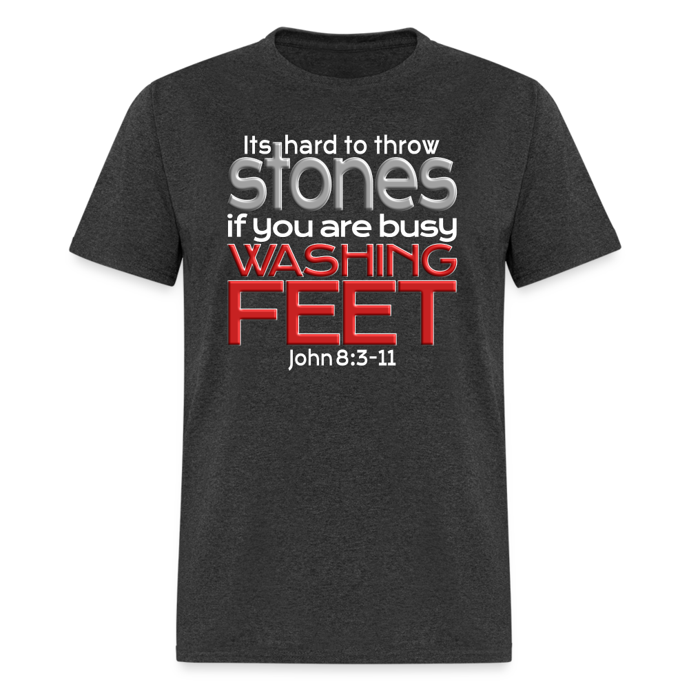 Throwing Stones or Washing Feet - heather black