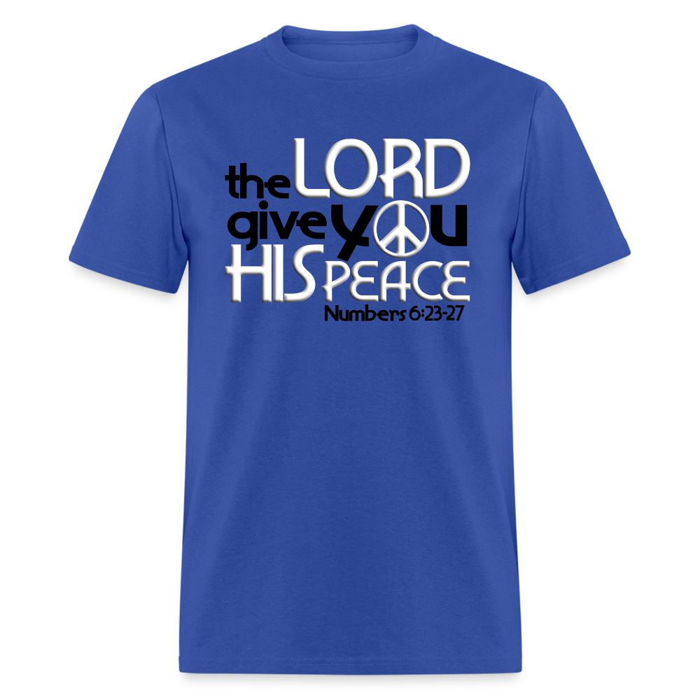 The Lord Give You His Peace - royal blue