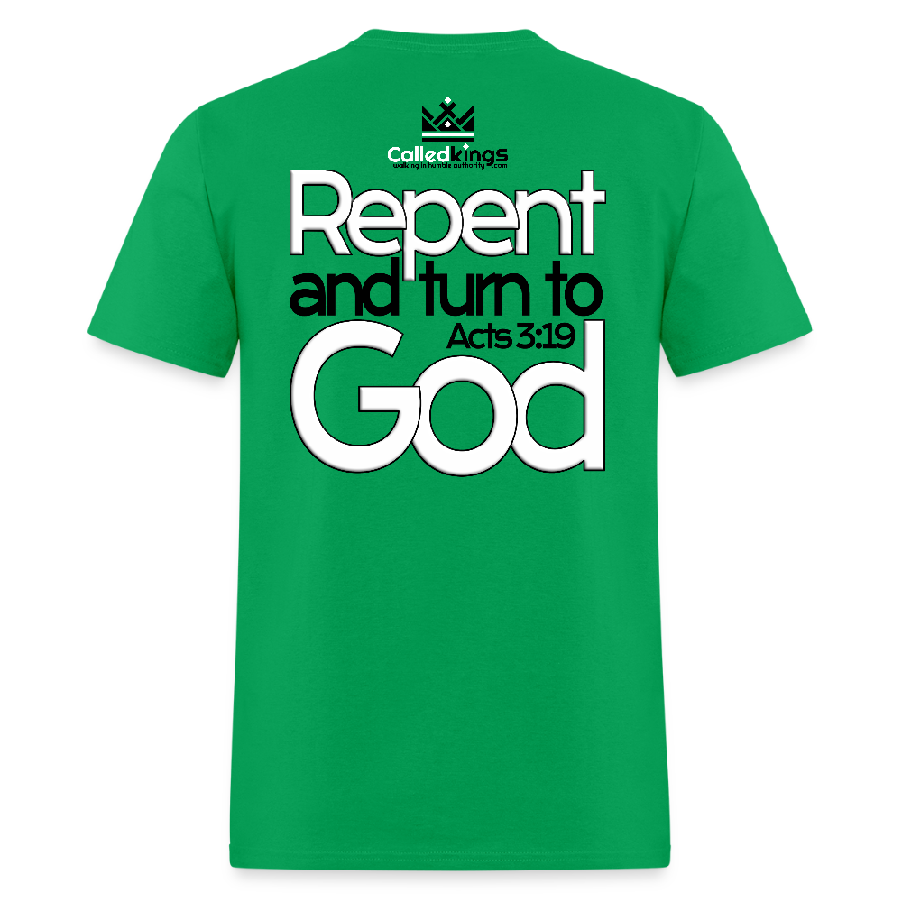 WTBSF? Repent and Turn to God - bright green