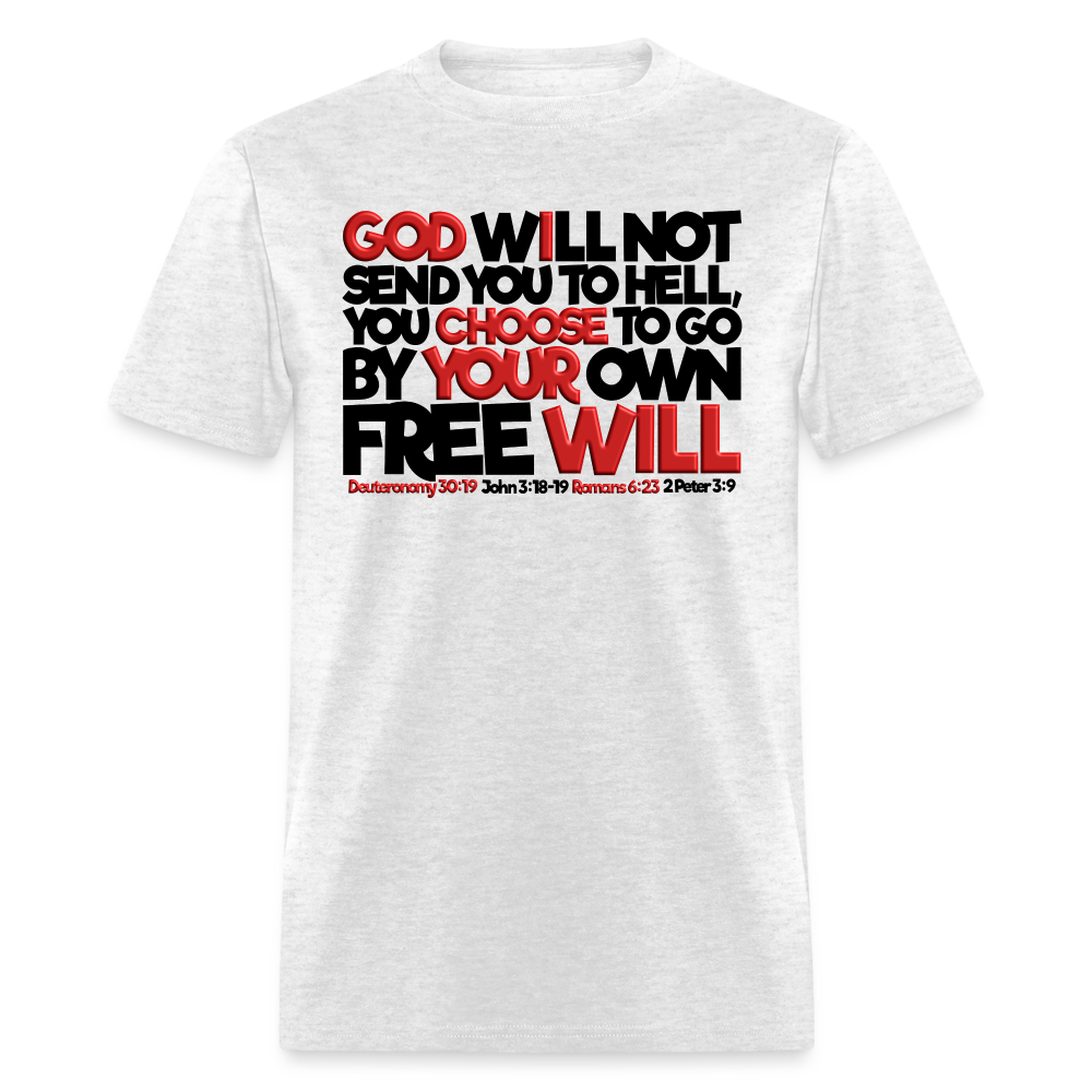 God Will Not Send You To Hell - light heather gray