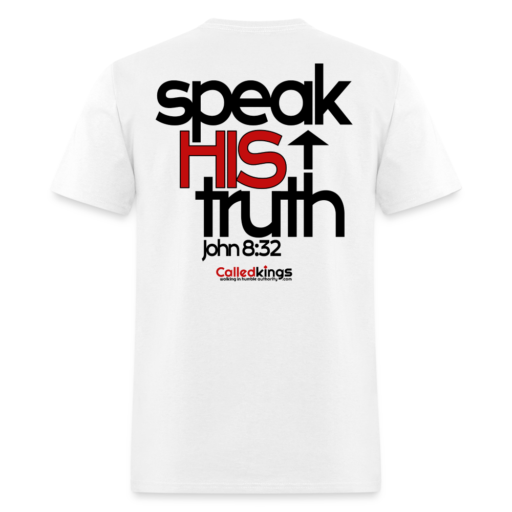 WTBSF? Speak His Truth - white