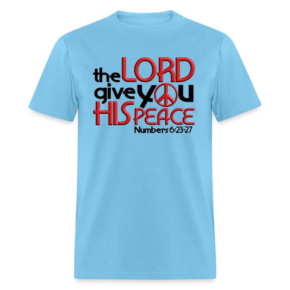 The Lord Give You Peace - aquatic blue