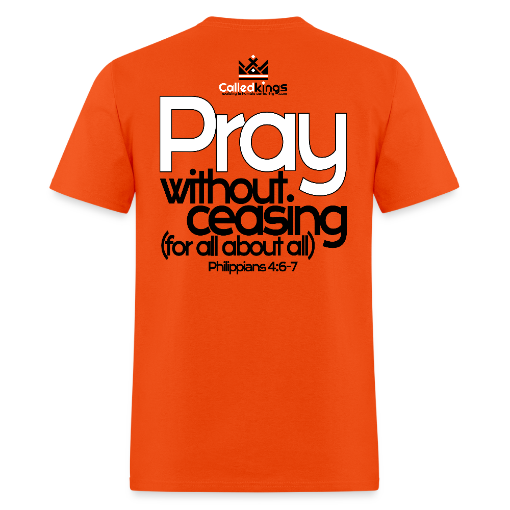 WTBSF? Pray Without Ceasing - orange