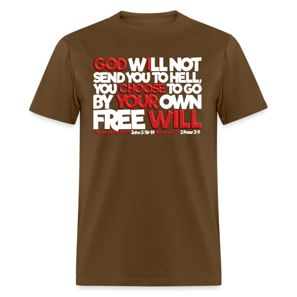 God Will Not Send You To Hell - brown