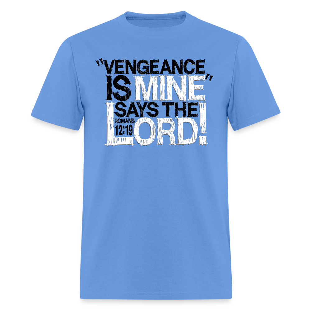 Vengeance is Mine Says the Lord - carolina blue