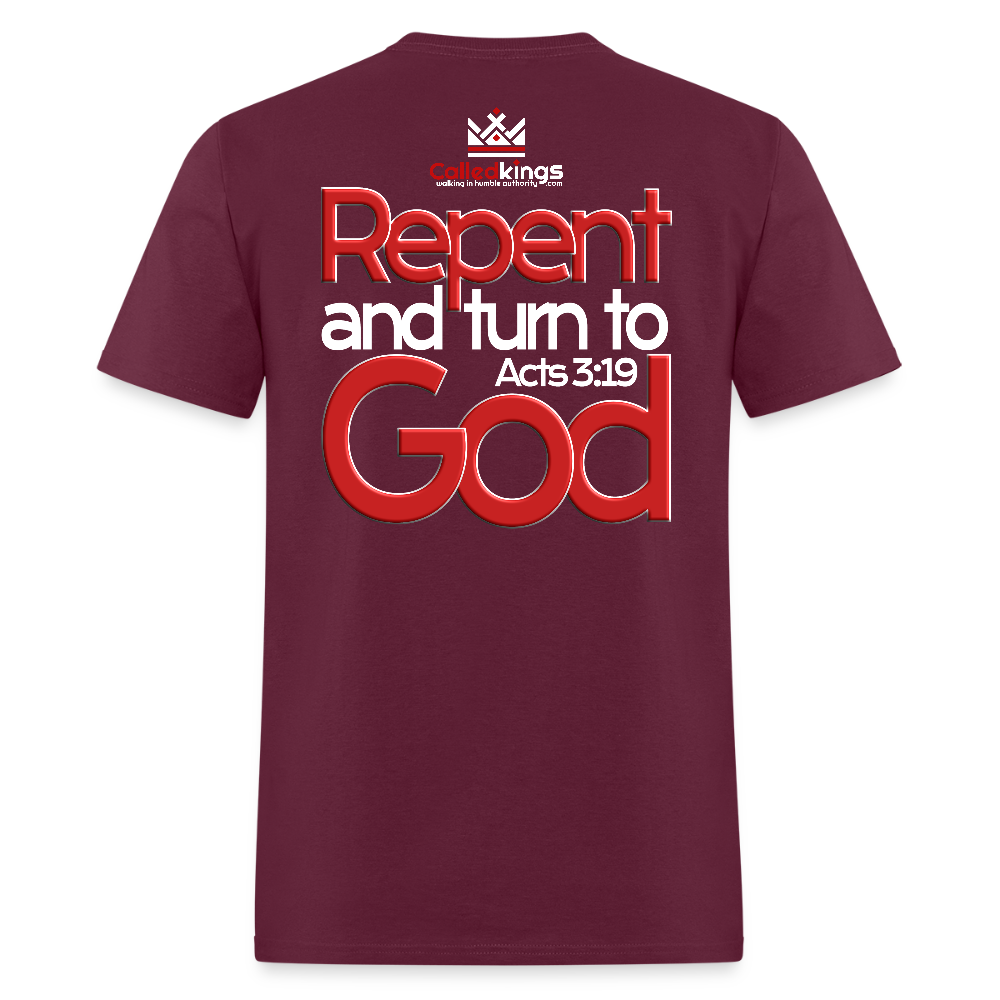 WTBSF? Repent and Turn to God - burgundy