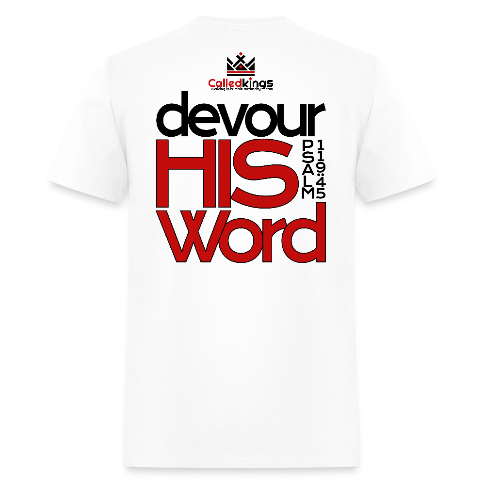 WTBSF? Devour His Word - white