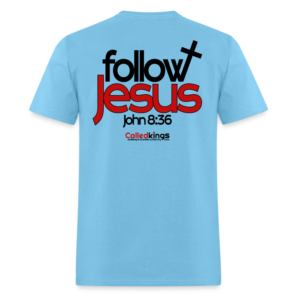 WTBSF? Follow Jesus - aquatic blue