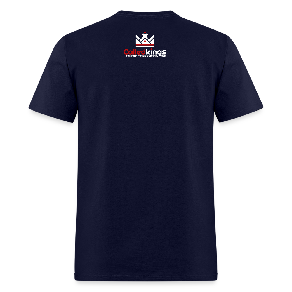 Throwing Stones or Washing Feet - navy