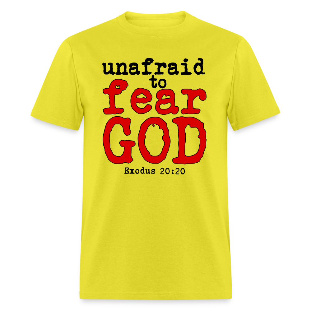 Unafraid to Fear God - yellow