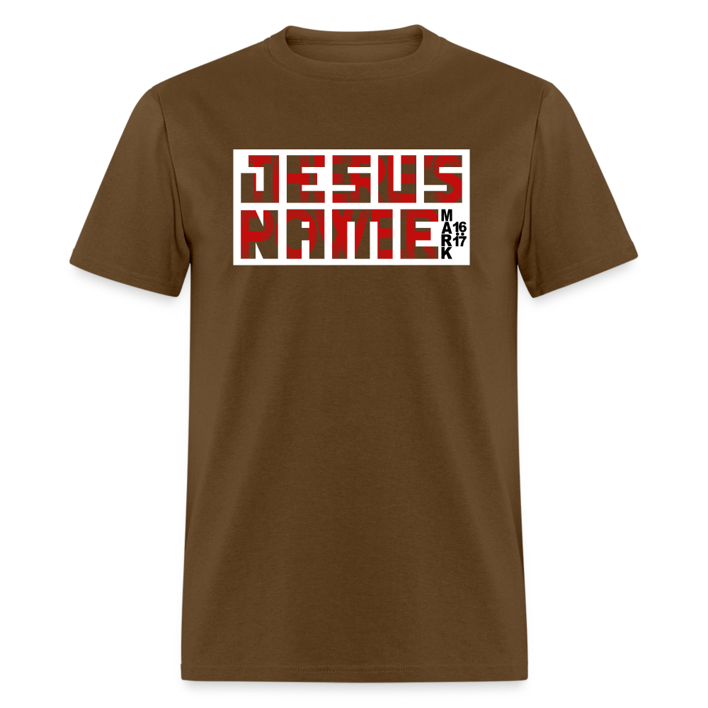 There's Power in Jesus Name - brown