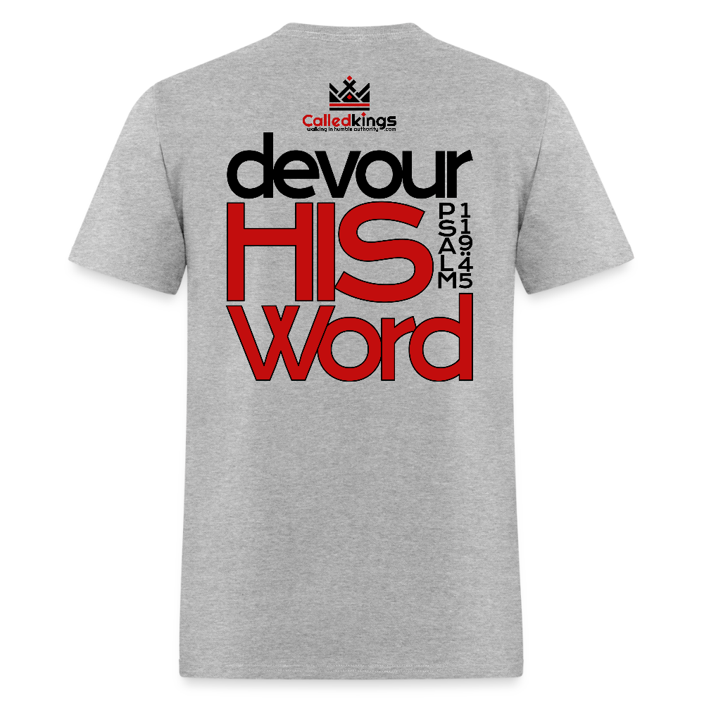 WTBSF? Devour His Word - heather gray