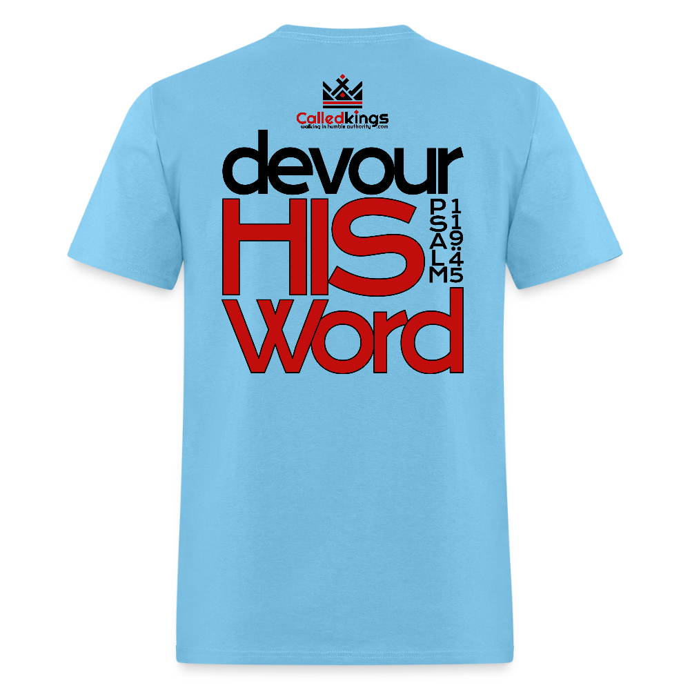 WTBSF? Devour His Word - aquatic blue