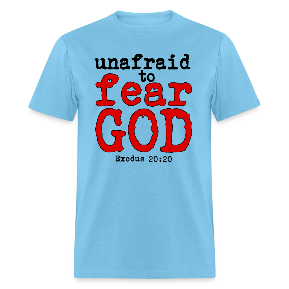 Unafraid to Fear God - aquatic blue