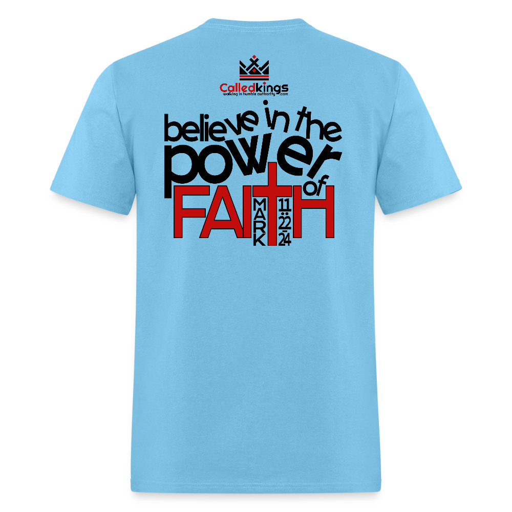 WTBSF? Believe in the Power of Faith - aquatic blue