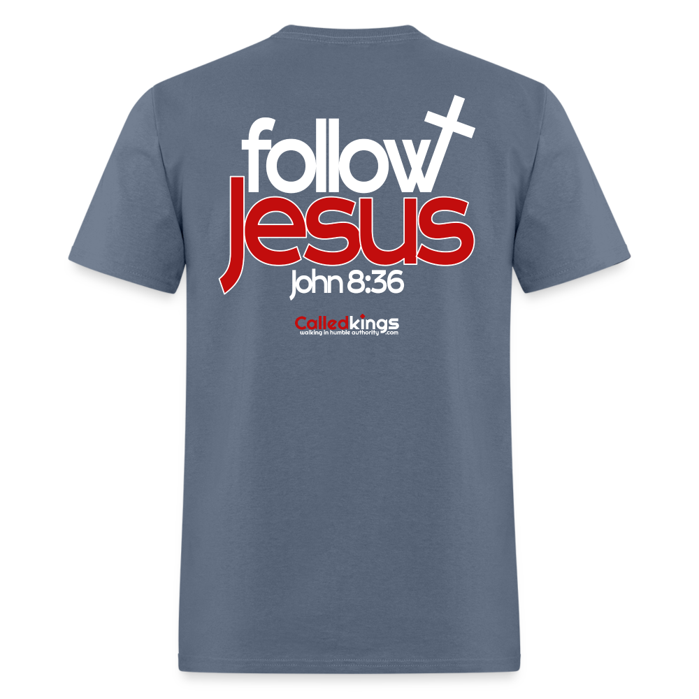 WTBSF? Follow Jesus - denim