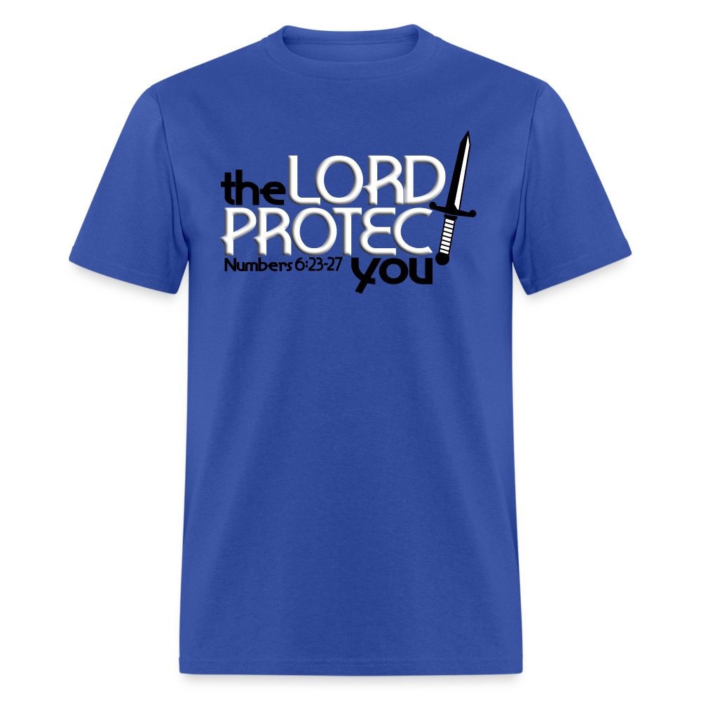 The Lord Protect You - royal blue