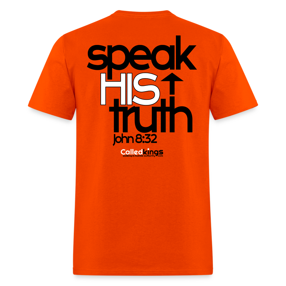 WTBSF? Speak His Truth - orange