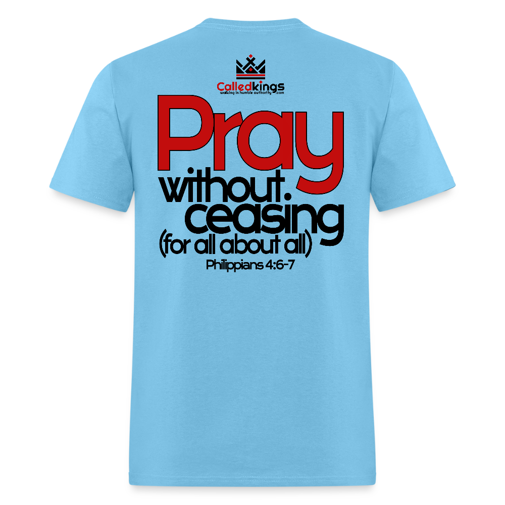 WTBSF? Pray Without Ceasing - aquatic blue