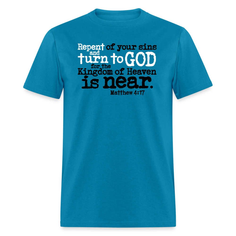 Repent and Turn to God - turquoise