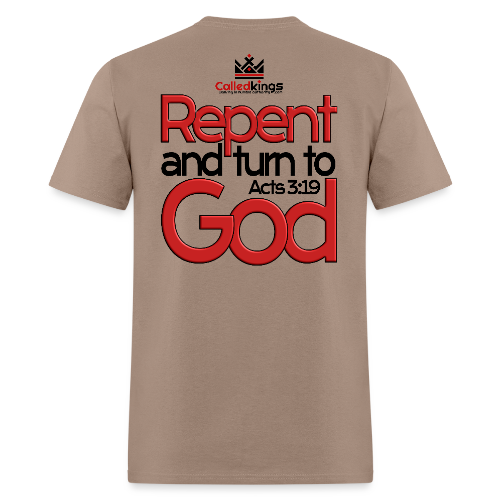 WTBSF? Repent and Turn to God - brown savana
