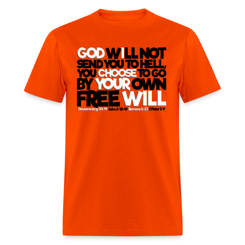 God Will Not Send You To Hell - orange