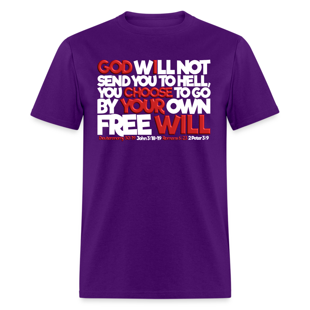 God Will Not Send You To Hell - purple