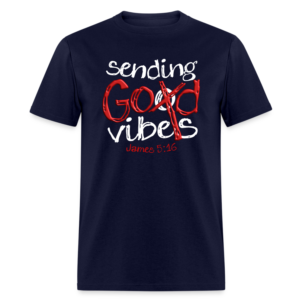 Sending God Vibes - navy