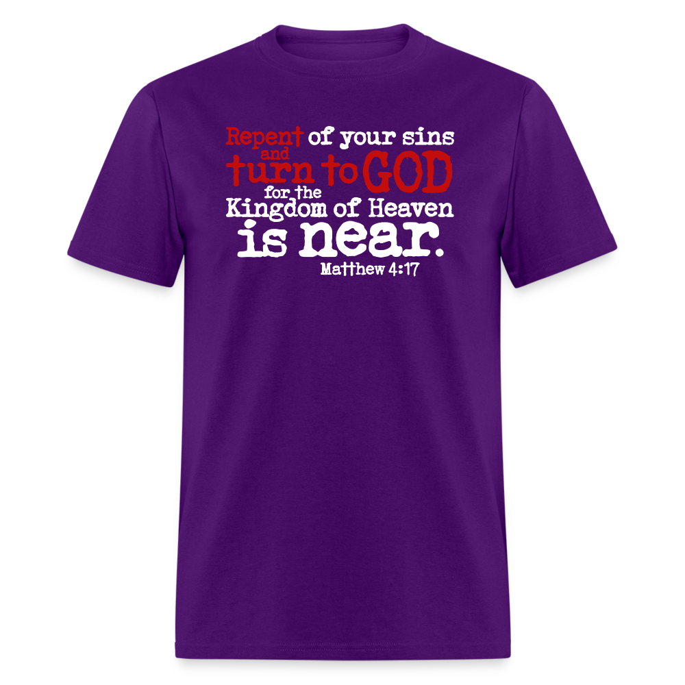Repent and Turn to God - purple