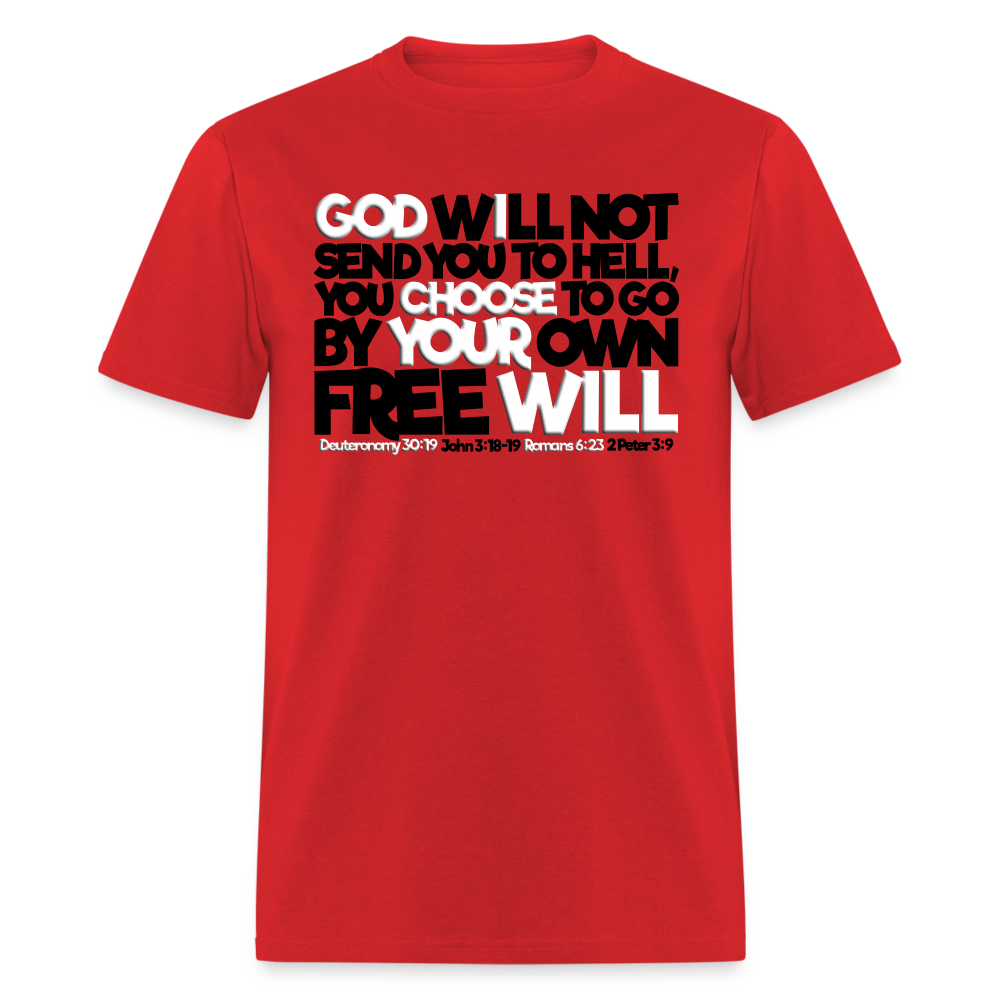 God Will Not Send You To Hell - red