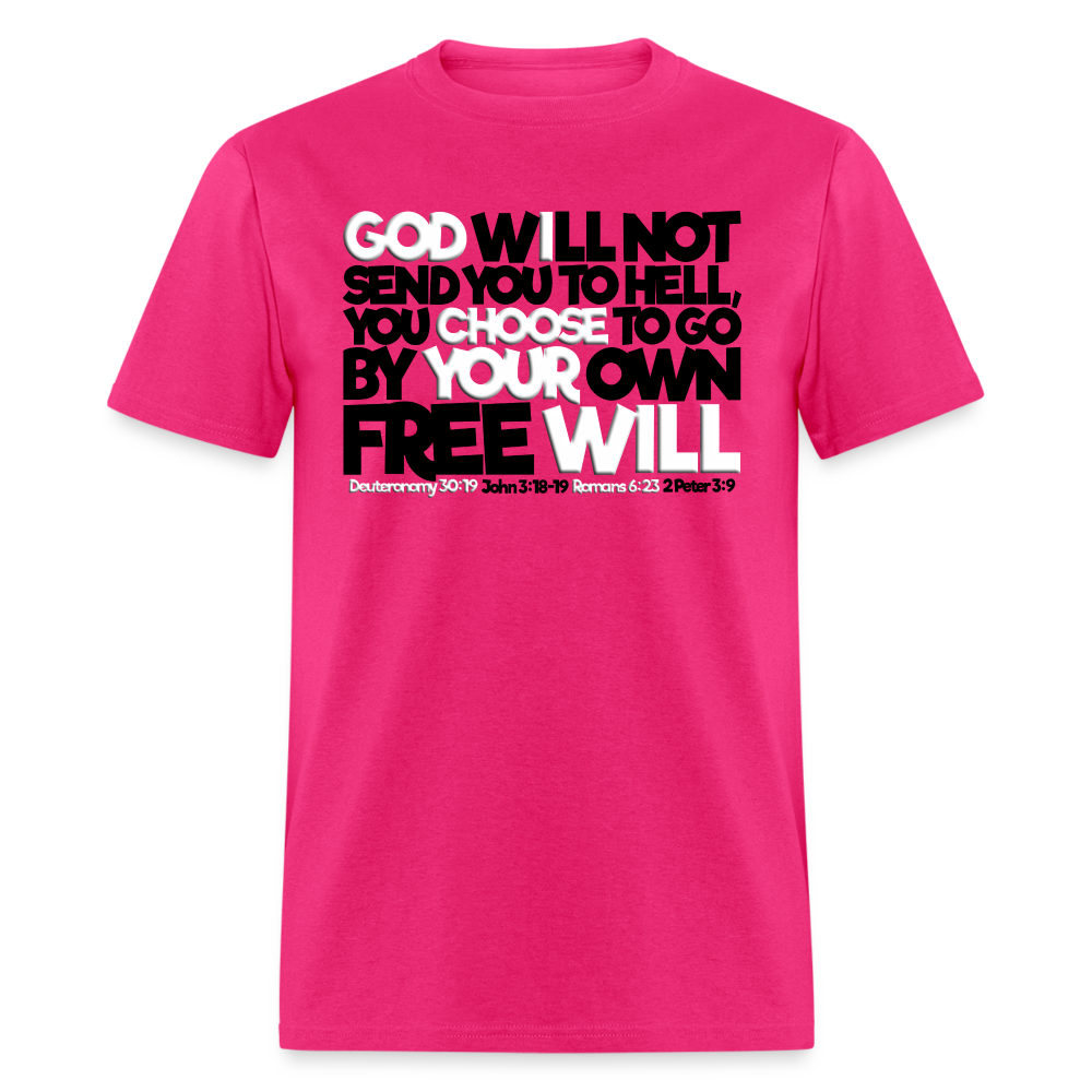 God Will Not Send You To Hell - fuchsia