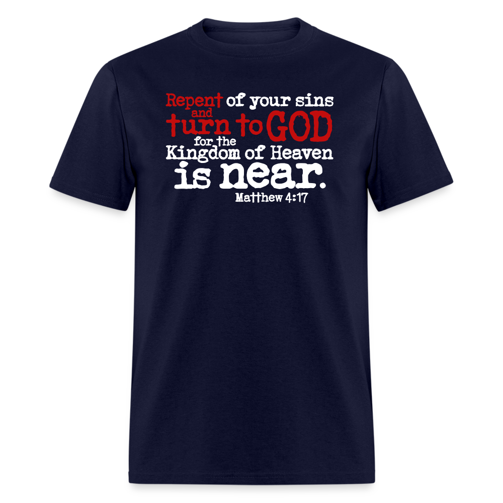 Repent and Turn to God - navy