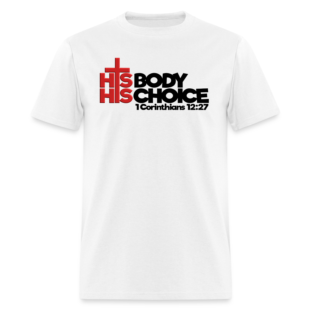 His Body His Choice - white