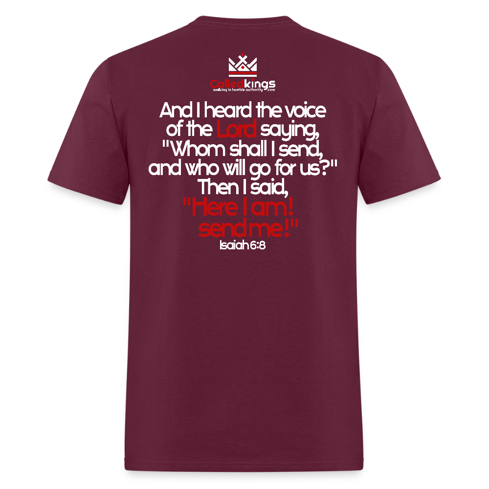 Here I am, send me - burgundy