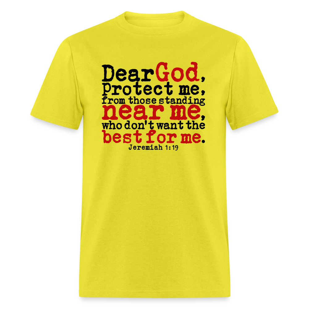 Dear God Protect Me - yellow
