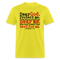 Dear God Protect Me - yellow