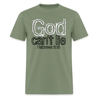 God Can't Lie - military green