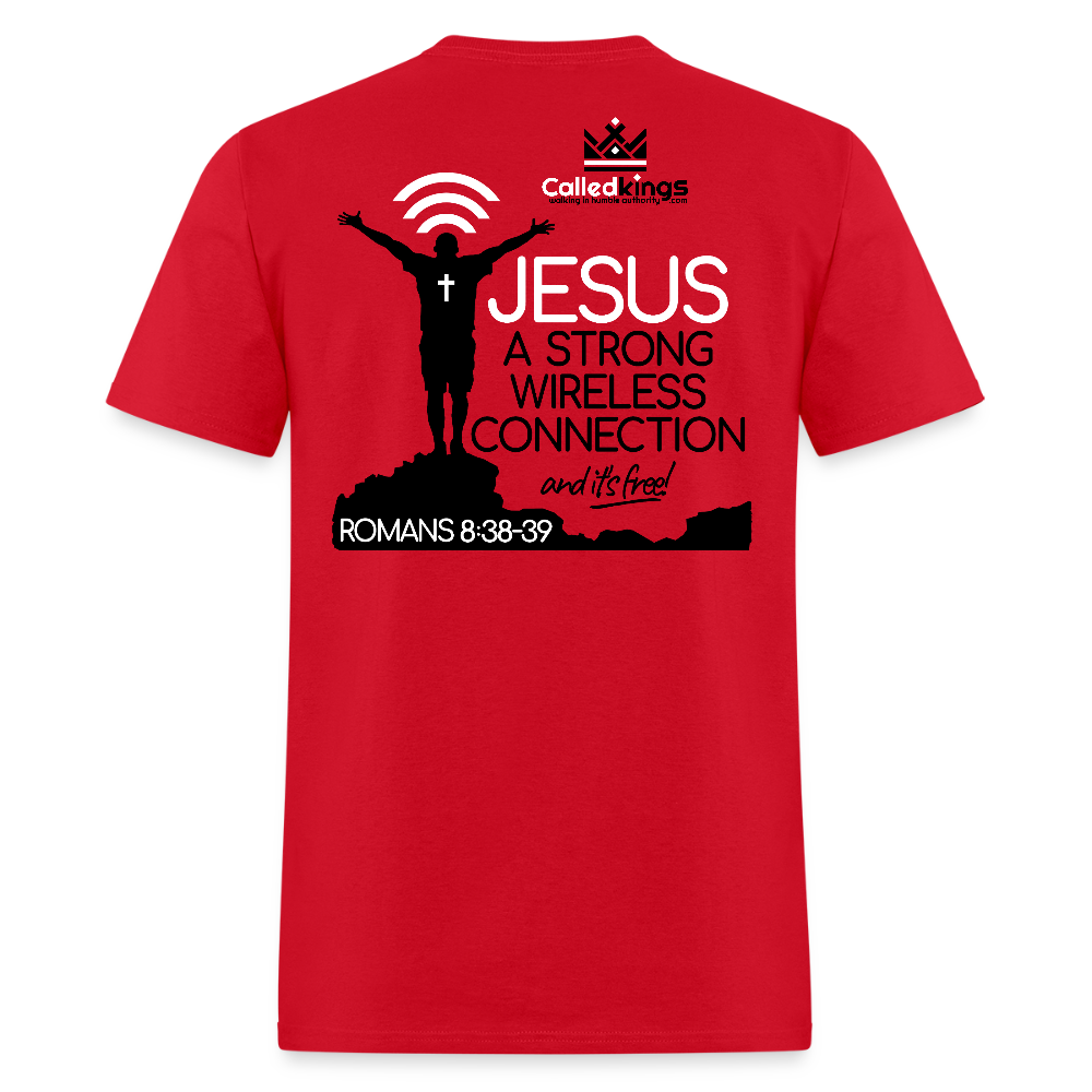 Jesus Strong Wireless Connection - red