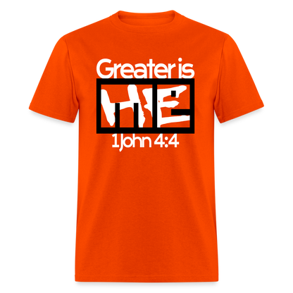 Greater is He in Me - orange