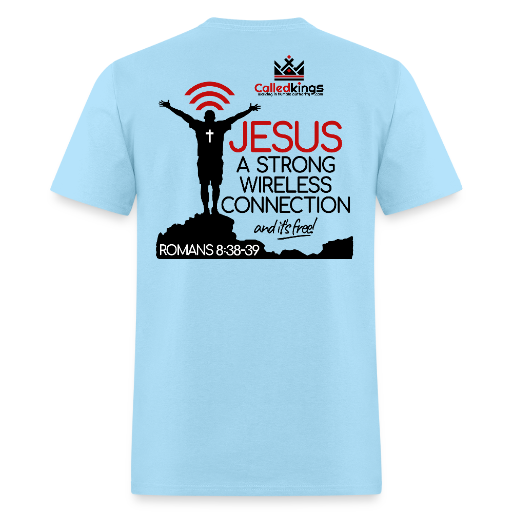 Jesus Strong Wireless Connection - powder blue