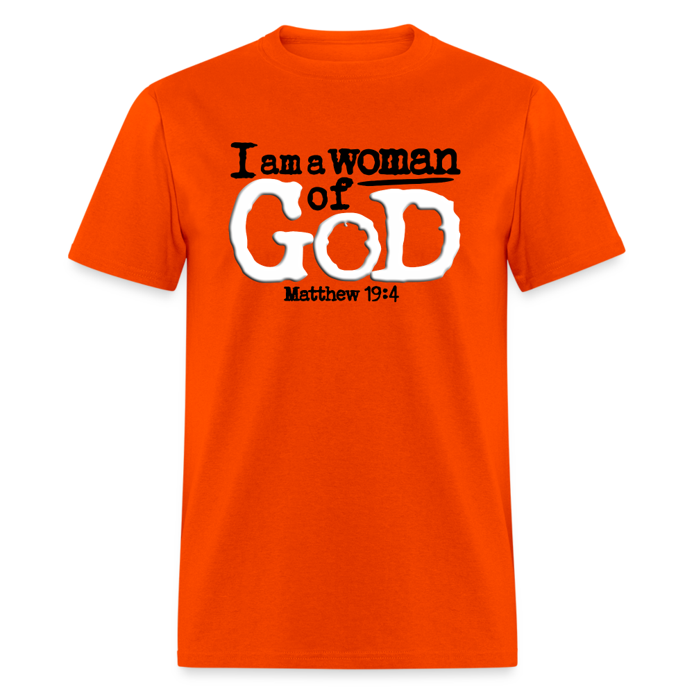 I Am a Woman of God - orange