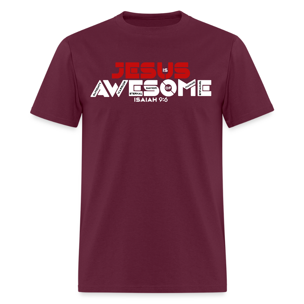 Jesus is Awesome - burgundy