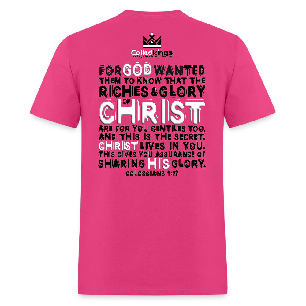 Godma Exixts Loudly In Me - fuchsia