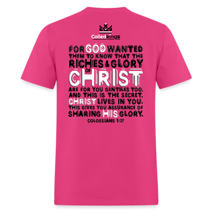 Godma Exixts Loudly In Me - fuchsia