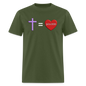 Cross = Love - military green