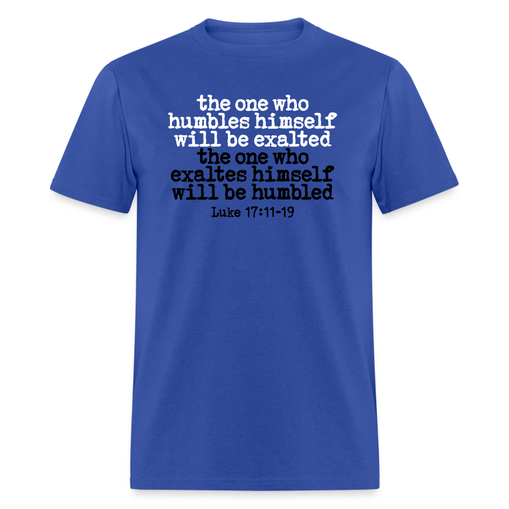 One Who Humbles Himself - royal blue