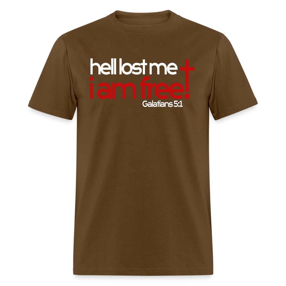 Hell Lost Me I Am Free - brown