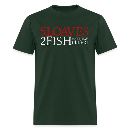5 Loaves 2 Fish - forest green
