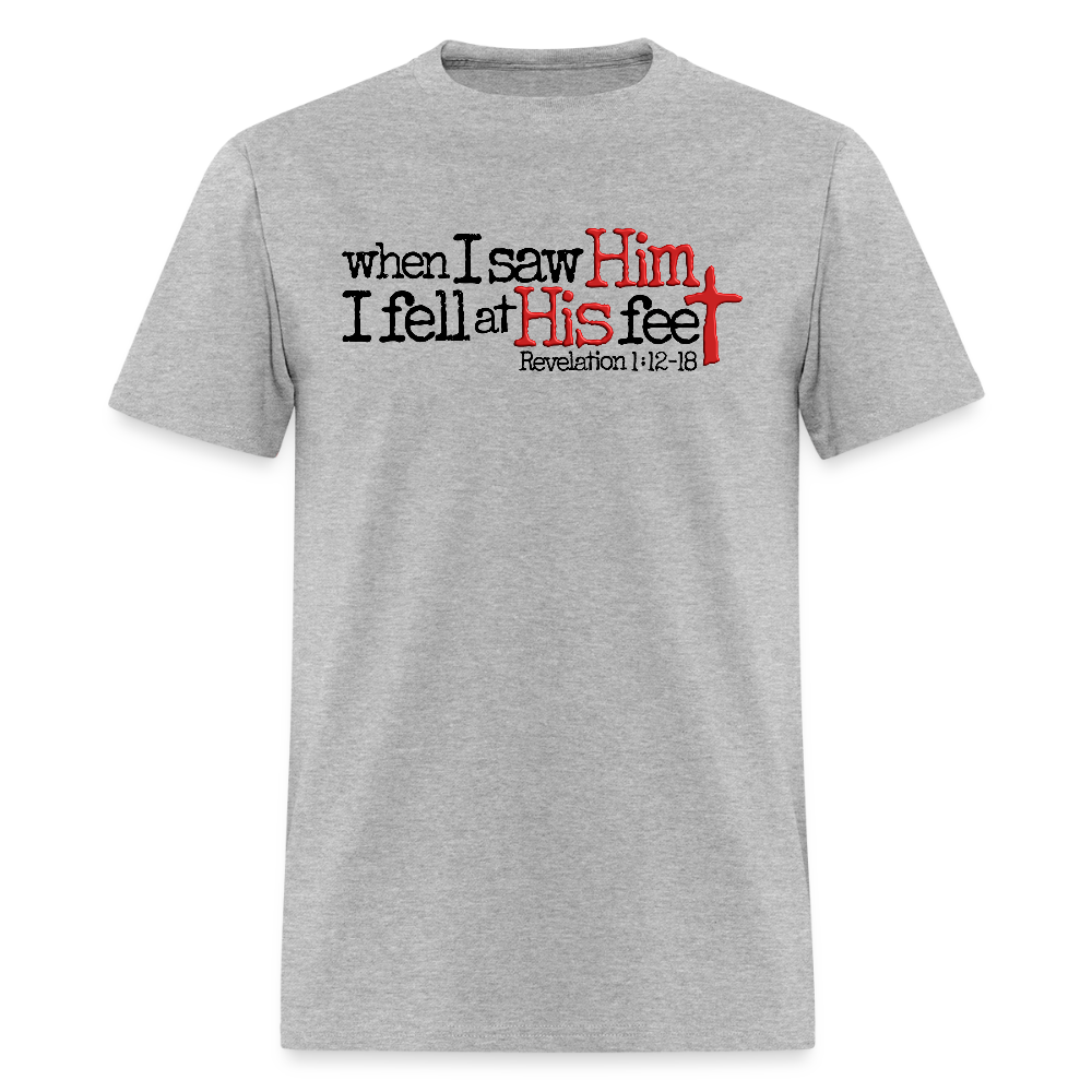 I Fell at His Feet - heather gray